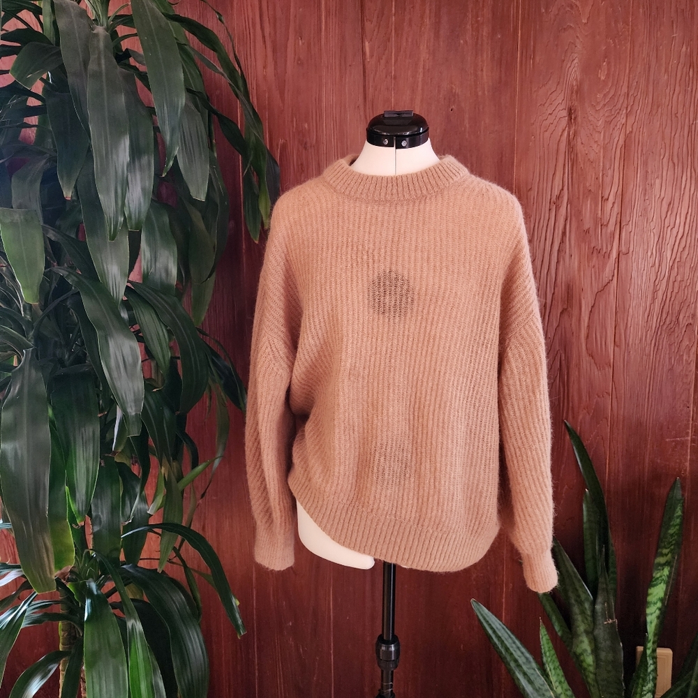 Everlane Wool Cocoon Sweater In Blush Medium